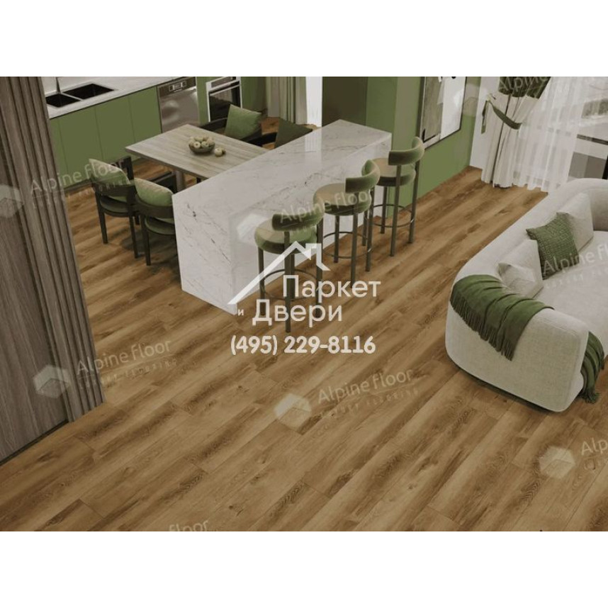 Виниловые полы Alpine Floor PREMIUM 12 Дуб Карте ECO 24-7, 1524х228х12мм-2