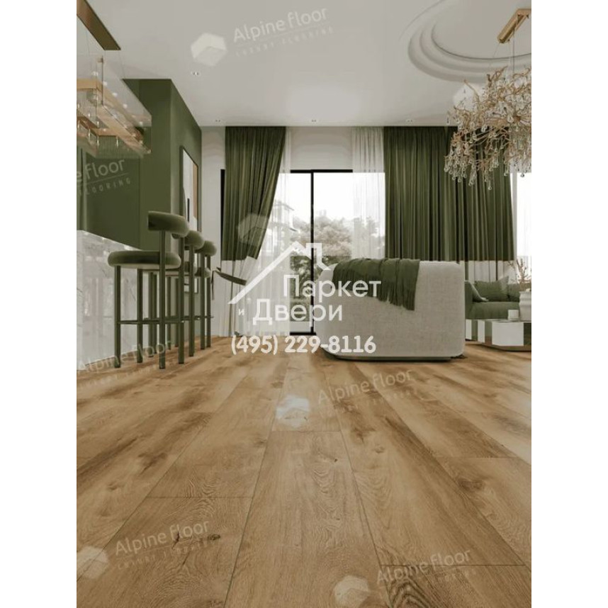 Виниловые полы Alpine Floor PREMIUM 12 Дуб Карте ECO 24-7, 1524х228х12мм-4