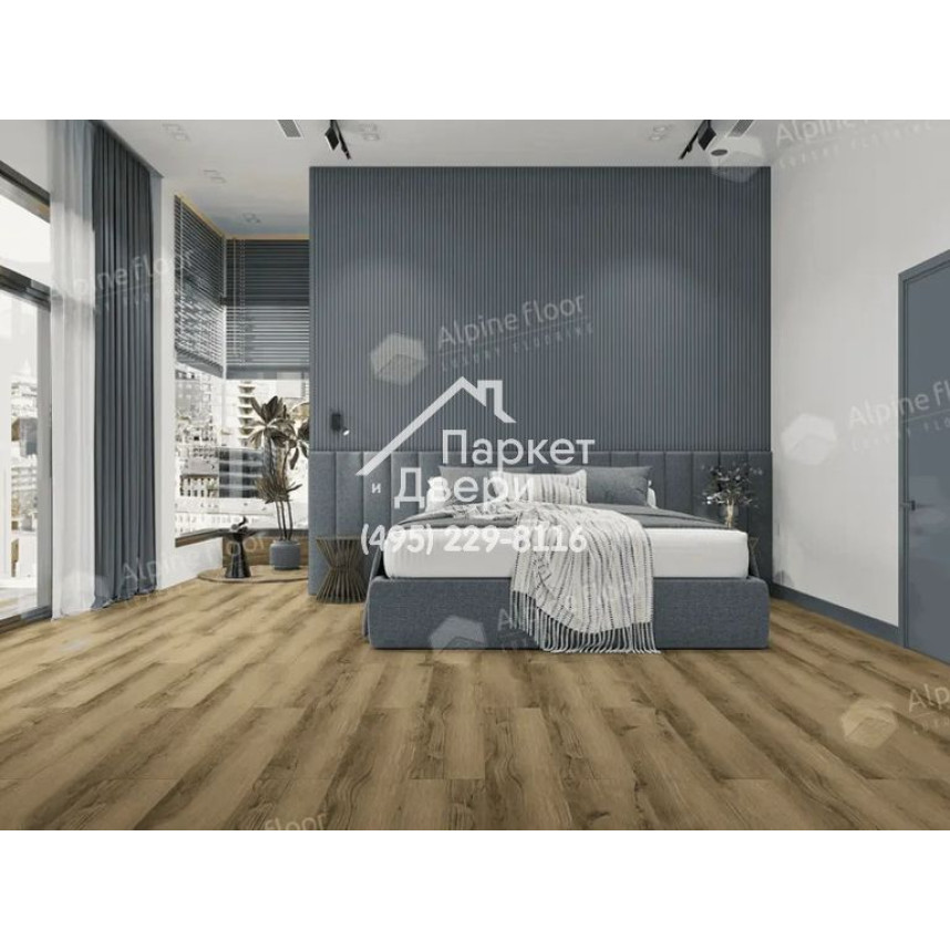 Виниловые полы Alpine Floor PREMIUM 12 Дуб Эскейп ECO 24-8, 1524х228х12мм-1