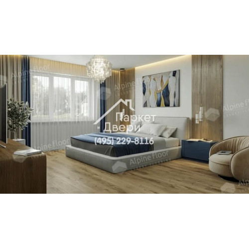 Виниловые полы Alpine Floor Liberty Loose Lay LVT Дуб Натуральный Отбеленный ECO 23-3 1227x187x5