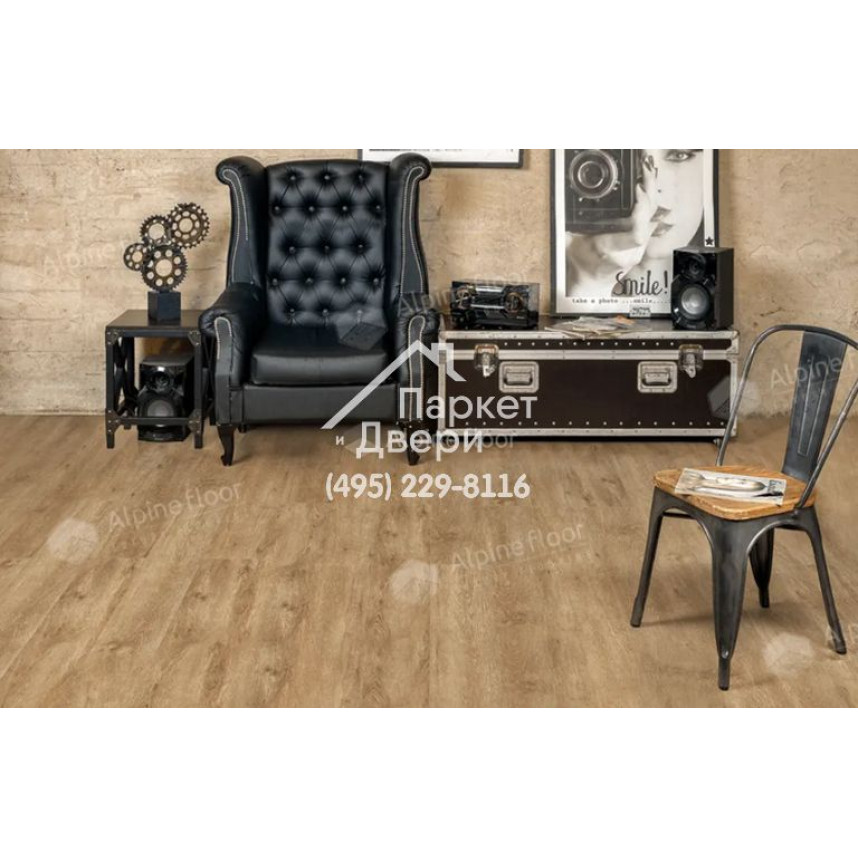 Виниловые полы Alpine Floor Liberty Loose Lay LVT LVT плитка Макадамия ECO 23-5 1227x187x5-3