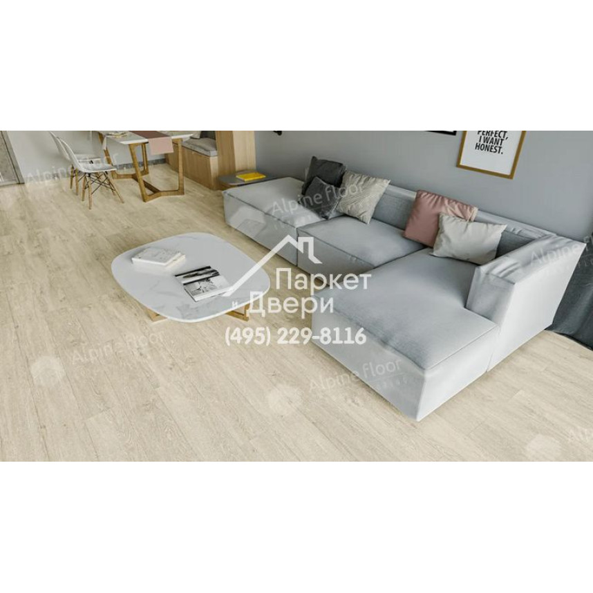 Виниловые полы Alpine Floor Liberty Loose Lay LVT плитка Сонома ECO 23-6 1227x187x5-3