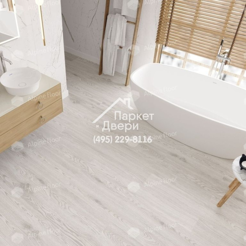 Виниловые полы Alpine Floor EASY LINE LVT ДУБ АРКТИК ЕСО 3-1 1219х184х3-2