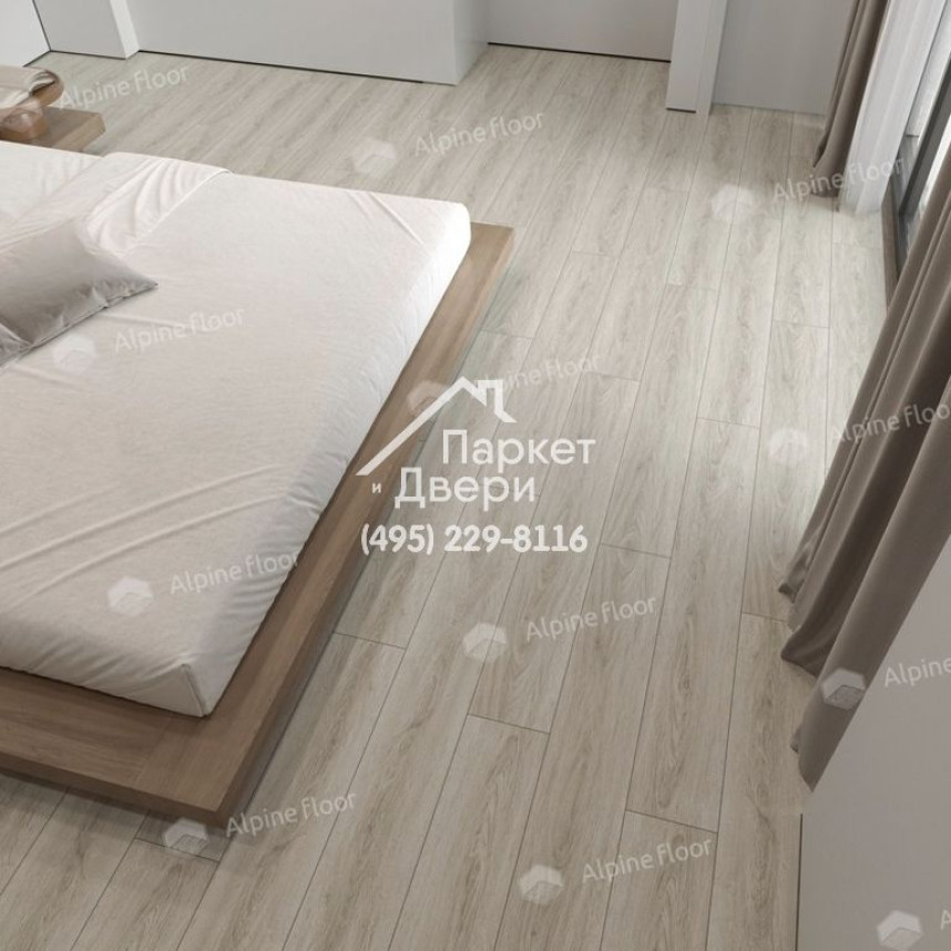 Виниловые полы Alpine Floor EASY LINE LVT ДУБ КОФЕЙНЫЙ ECO 3-15 1219х184х3-2