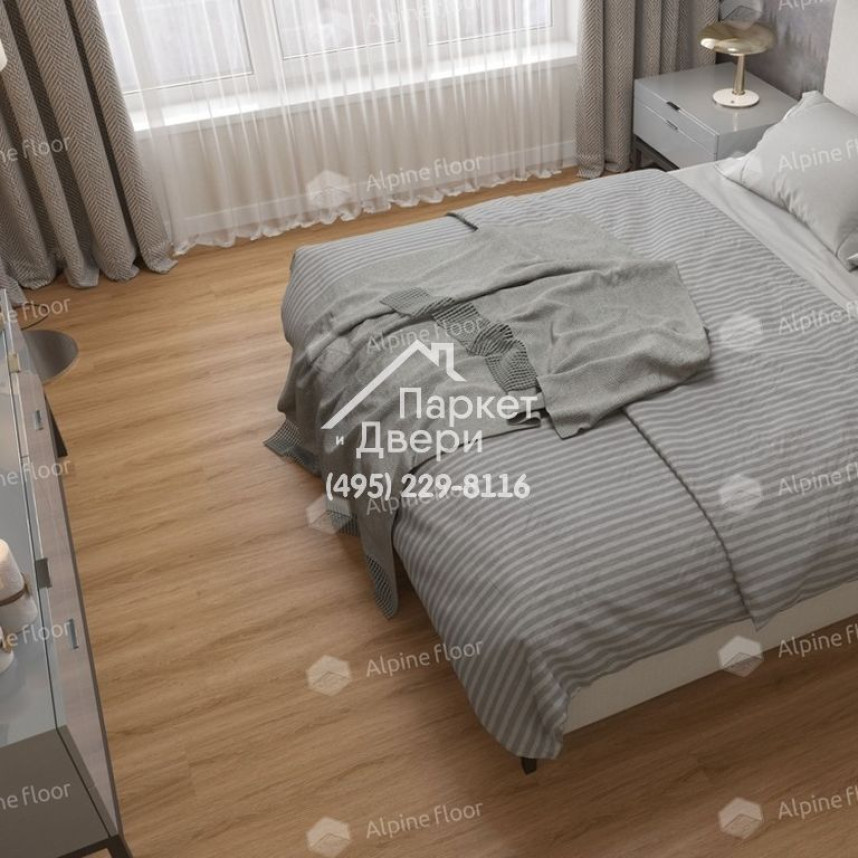 Виниловые полы Alpine Floor EASY LINE LVT ДУБ РЫЖИЙ ECO 3-21 1219х184х3-2