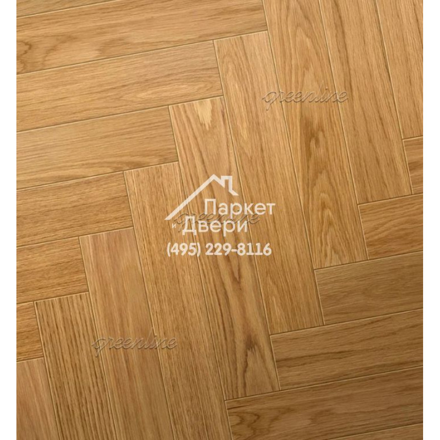 Паркет ёлка Greenline Техно / Smart Herringbone 617 дуб айриш 630x122x12-2