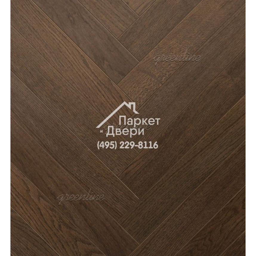 Паркет ёлка Greenline Техно / Smart Herringbone 619 дуб арабеск-1