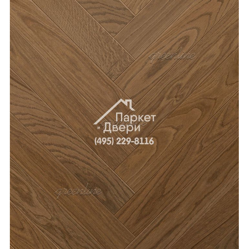 Паркет ёлка Greenline Техно / Smart Herringbone 622 дуб фотон 630x122x12