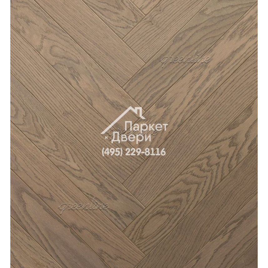 Паркет ёлка Greenline Техно / Smart Herringbone 623 дуб муссон 630x122x12-1