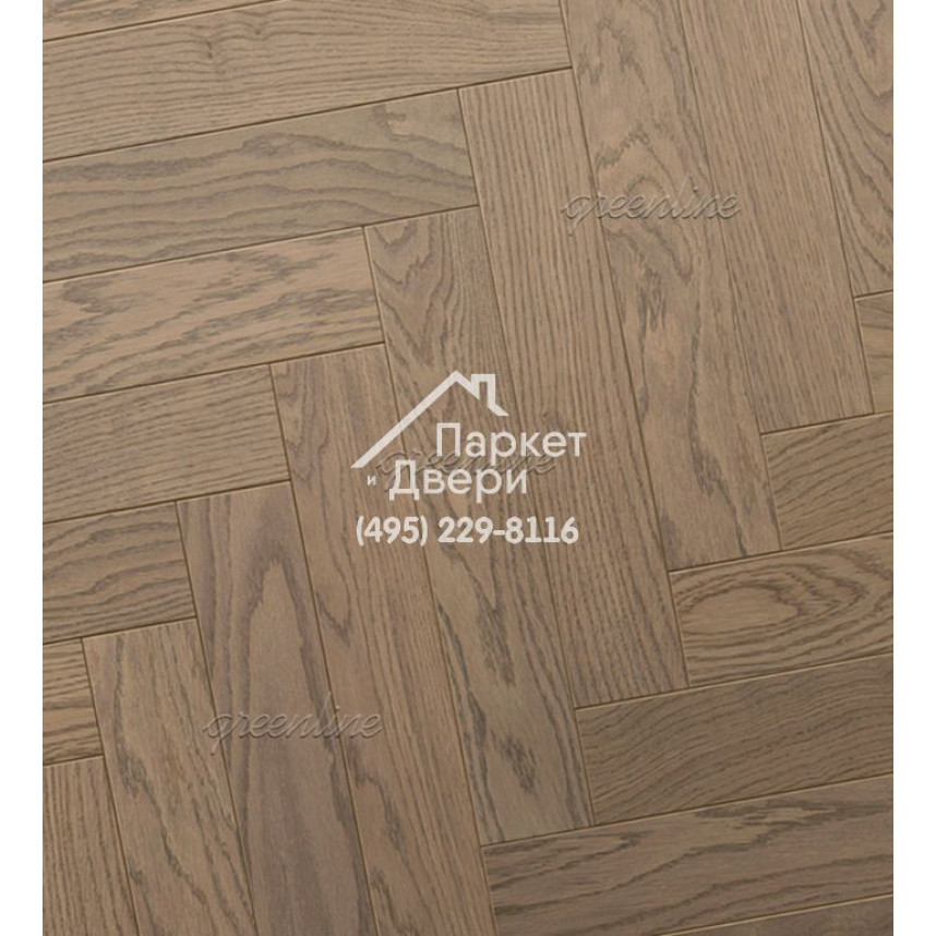 Паркет ёлка Greenline Техно / Smart Herringbone 623 дуб муссон 630x122x12-2