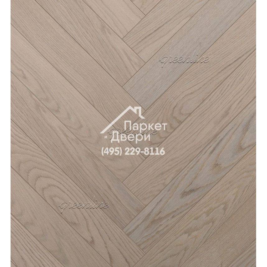 Паркет ёлка Greenline Техно / Smart Herringbone 627 дуб мист 630x122x12