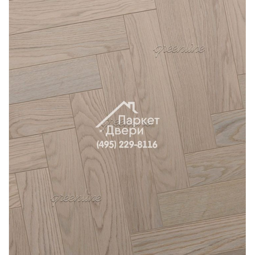 Паркет ёлка Greenline Техно / Smart Herringbone 627 дуб мист 630x122x12-2