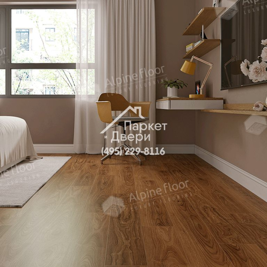 Виниловые полы Alpine Floor NUT Орех Маррон Классик ECO 22-2 MC 1220х183х4мм-6
