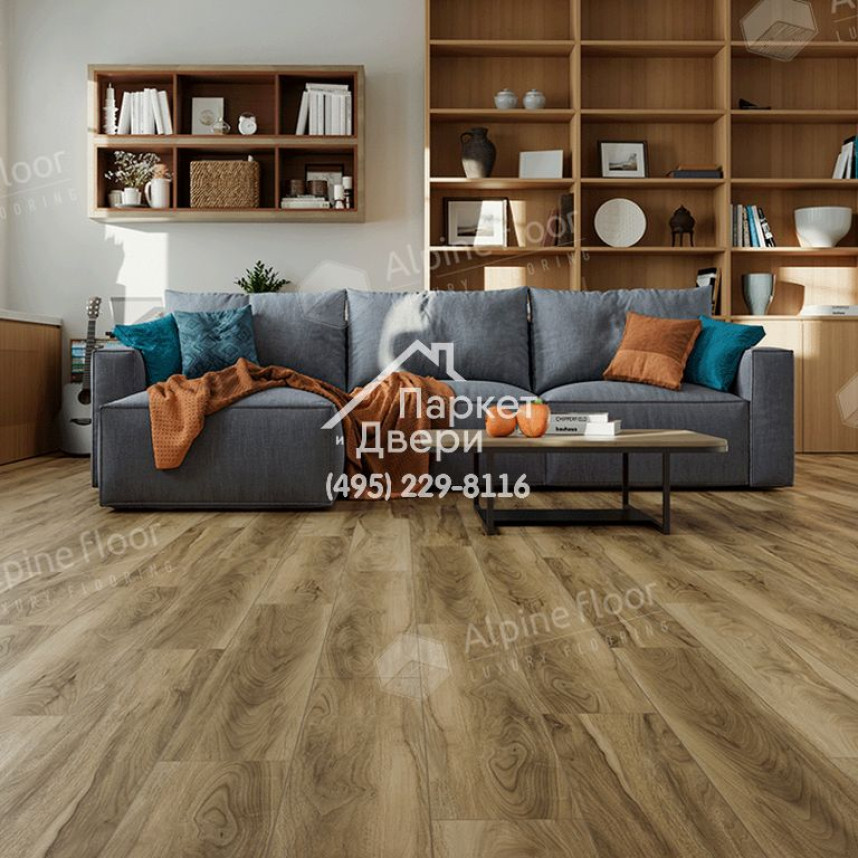 Виниловые полы Alpine Floor NUT Орех Ногал Классик ECO 22-3 MC 1220х183х4мм-4