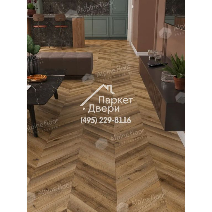 Ламинат Alpine Floor Original Chevron Art Дуб Килиманджаро 550x112x12-1