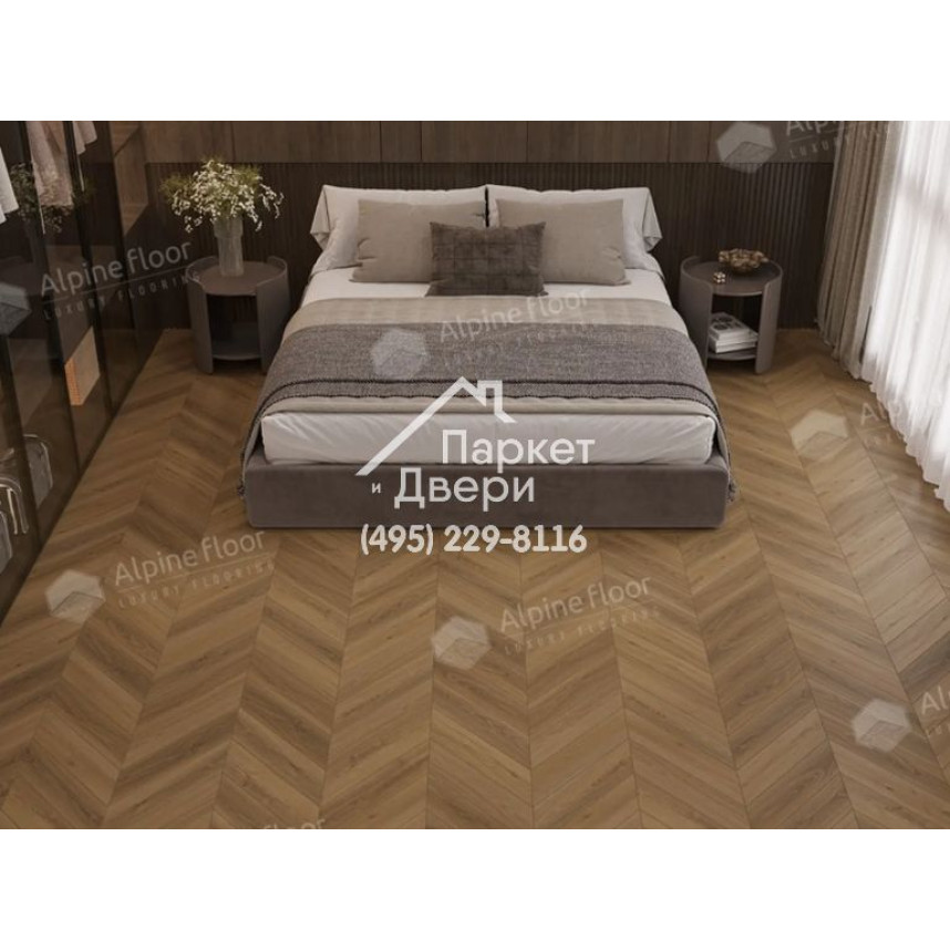 Ламинат Alpine Floor Original Chevron Art Дуб Тибет 550x112x12