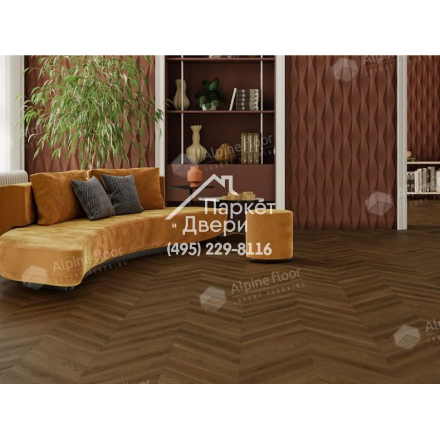 Ламинат Alpine Floor Original Chevron Art Дуб Денали 550x112x12-4