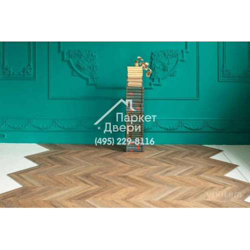 Виниловый пол Vinilam PARQUET CHEVRON Паркет Шеврон Нормандия RI153610CL4 1293x305x8,5 мм