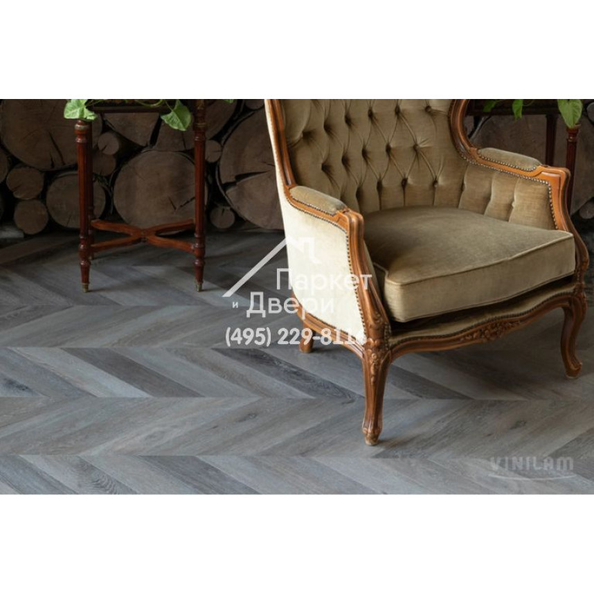 Виниловый пол Vinilam PARQUET CHEVRON Паркет Шеврон Легран RI444515CL4 1293x305x8,5 мм-2