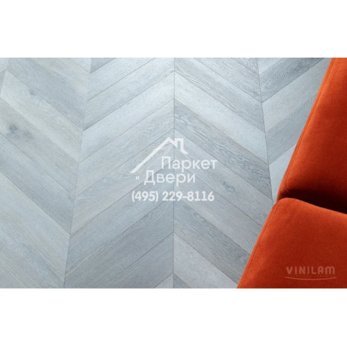 Виниловый пол Vinilam PARQUET CHEVRON Паркет Шеврон Легран RI444515CL4 1293x305x8,5 мм
