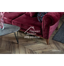 Виниловый пол Vinilam PARQUET CHEVRON Паркет Шеврон Лувр I107516 1293x305x8,5 мм