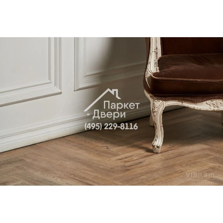 Виниловый пол Vinilam PARQUET Herringbone Паркет Северный IS11133 720x120x6,5 мм-2