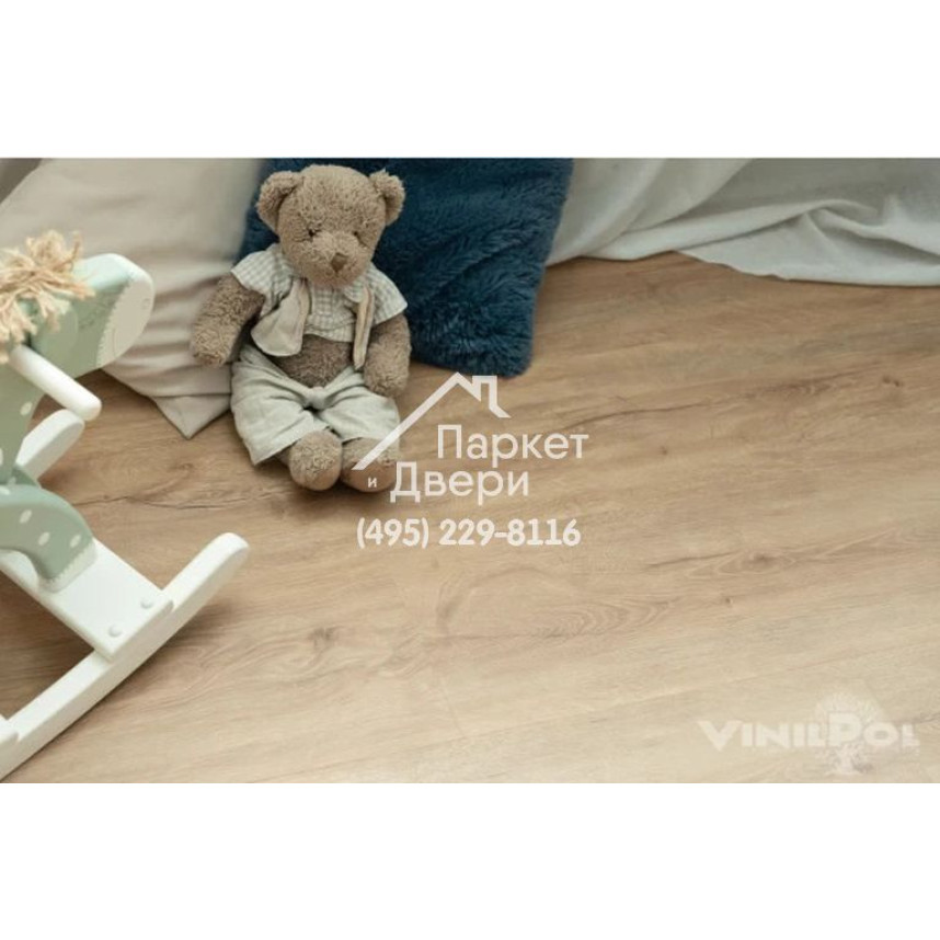 Виниловый пол Vinilam VinilPol Glue 7888 EIR Дуб Бари Glue 1219,6x228,6x2,0 мм