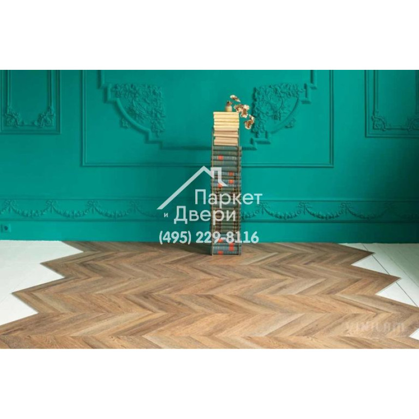Виниловый пол Vinilam PARQUET CHEVRON Glue RI153610CL4 Шеврон Нормандия Glue 690x115x2,5 мм-2