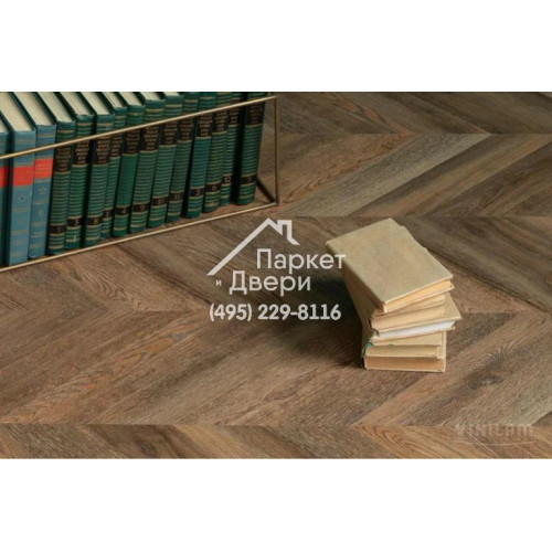 Виниловый пол Vinilam PARQUET CHEVRON Glue RI153610CL4 Шеврон Нормандия Glue 690x115x2,5 мм
