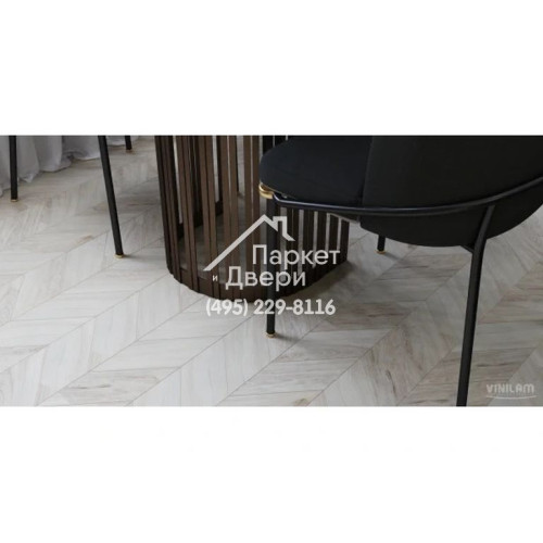 Виниловый пол Vinilam PARQUET CHEVRON Glue RI4777CL7 Шеврон Бриссак Glue 690x115x2,5 мм