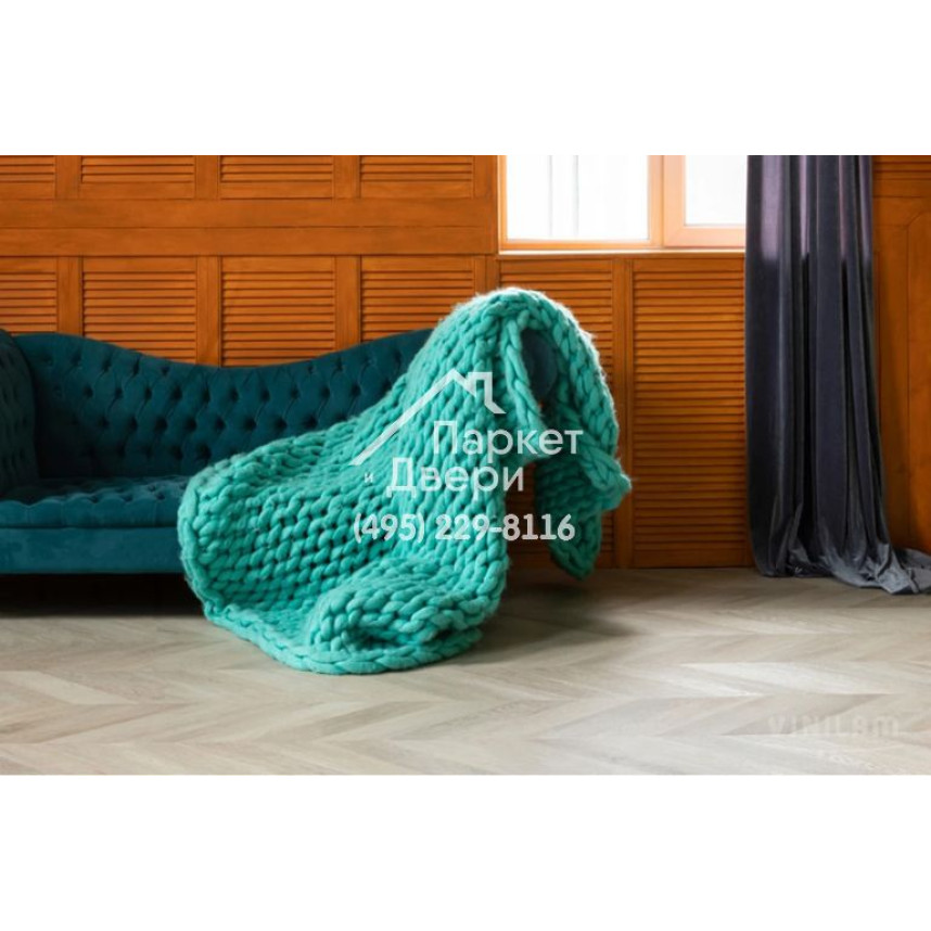Виниловый пол Vinilam PARQUET CHEVRON Glue RI4445118CL4 Шеврон Сезар Glue 690x115x2,5 мм-2