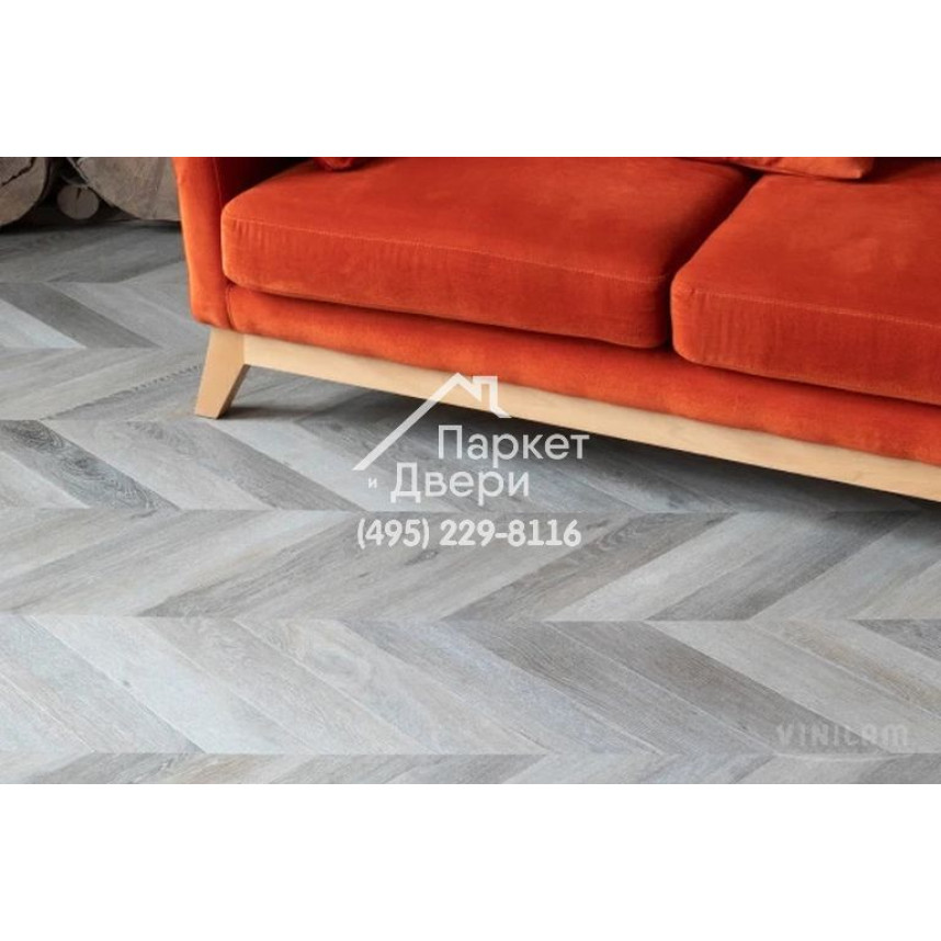 Виниловый пол Vinilam PARQUET CHEVRON Glue RI444515CL4 Шеврон Легран Glue 690x115x2,5 мм
