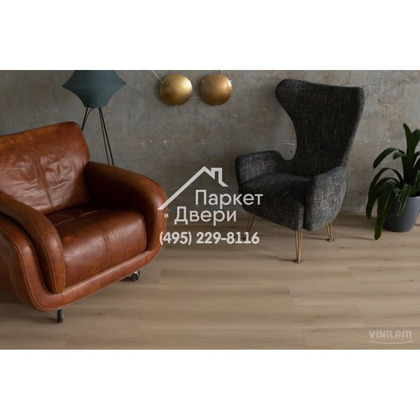 Виниловый пол Vinilam VINILAM Cork 10120V Дуб Намюр 1220x227x7 мм-12