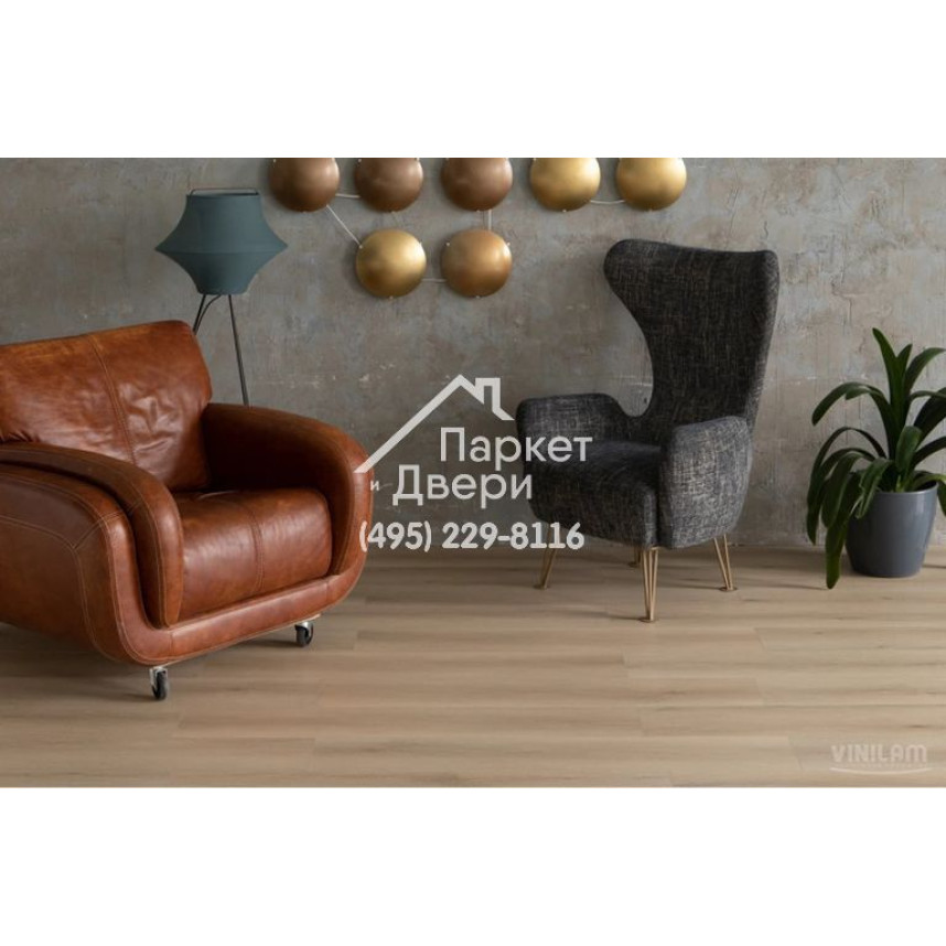 Виниловый пол Vinilam VINILAM Cork 10120V Дуб Намюр 1220x227x7 мм-10