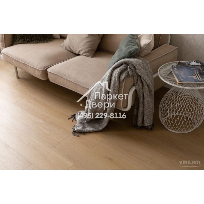 Виниловый пол Vinilam VINILAM Cork 10110V Дуб Рошфор 1220x227x7 мм-8