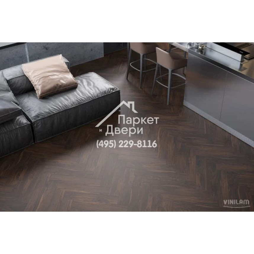 Виниловый пол Vinilam VinilPol Herringbone Glue 9977 Паркет Да Винчи Glue 609,6x152,4x2,5 мм