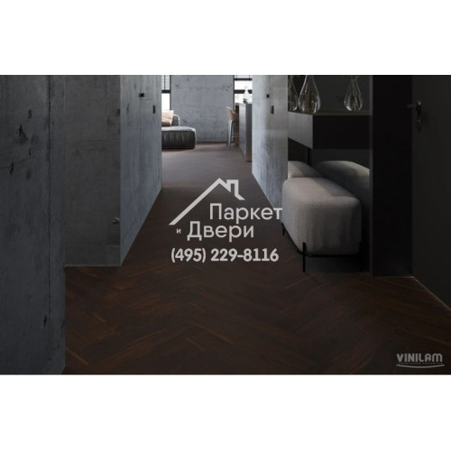 Виниловый пол Vinilam VinilPol Herringbone Glue 9977 Паркет Да Винчи Glue 609,6x152,4x2,5 мм