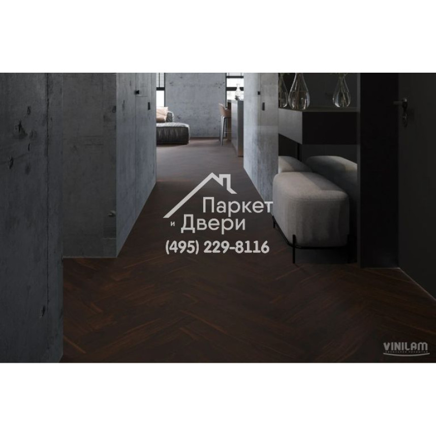 Виниловый пол Vinilam VinilPol Herringbone Glue 9977 Паркет Да Винчи Glue 609,6x152,4x2,5 мм-4
