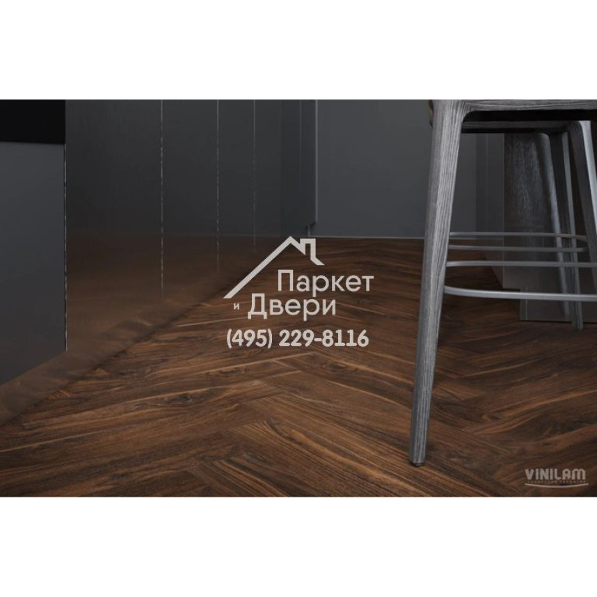 Виниловый пол Vinilam VinilPol Herringbone Glue 9977 Паркет Да Винчи Glue 609,6x152,4x2,5 мм-6