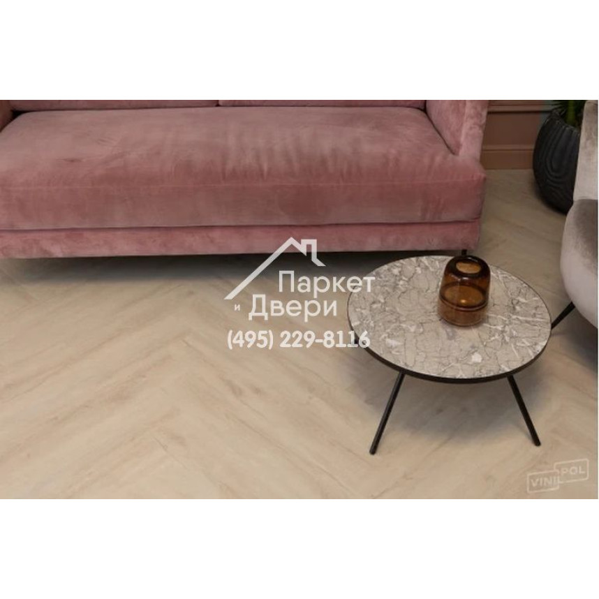 Виниловый пол Vinilam VinilPol Herringbone Glue 9966 Паркет Руссо Glue 609,6x152,4x2,5 мм