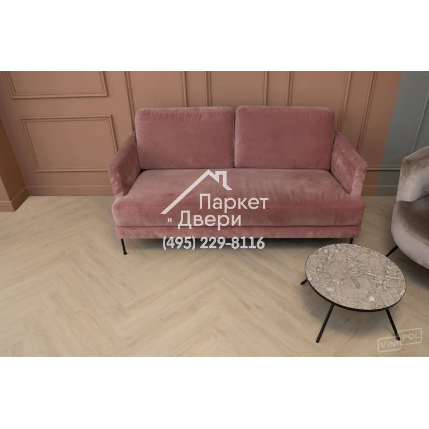 Виниловый пол Vinilam VinilPol Herringbone Glue 9966 Паркет Руссо Glue 609,6x152,4x2,5 мм-9