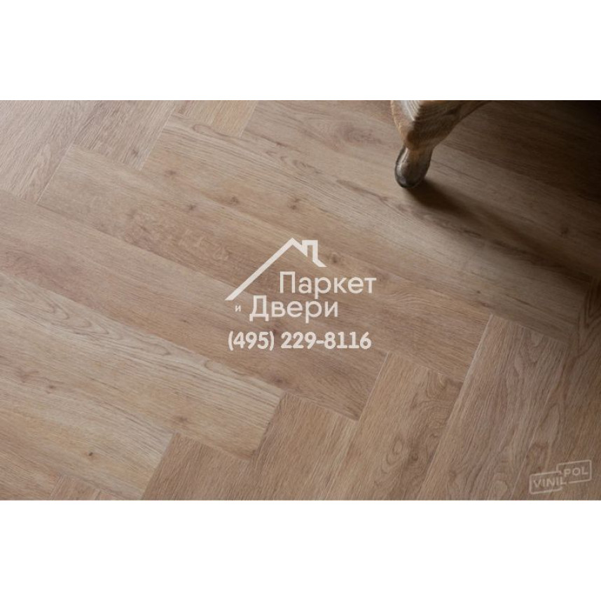 Виниловый пол Vinilam VinilPol Herringbone Glue 9965 Паркет Бруно Glue 609,6x152,4x2,5 мм-3
