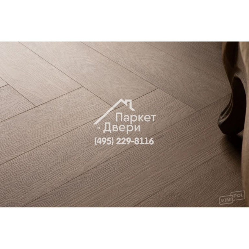 Виниловый пол Vinilam VinilPol Herringbone Glue 9965 Паркет Бруно Glue 609,6x152,4x2,5 мм-2