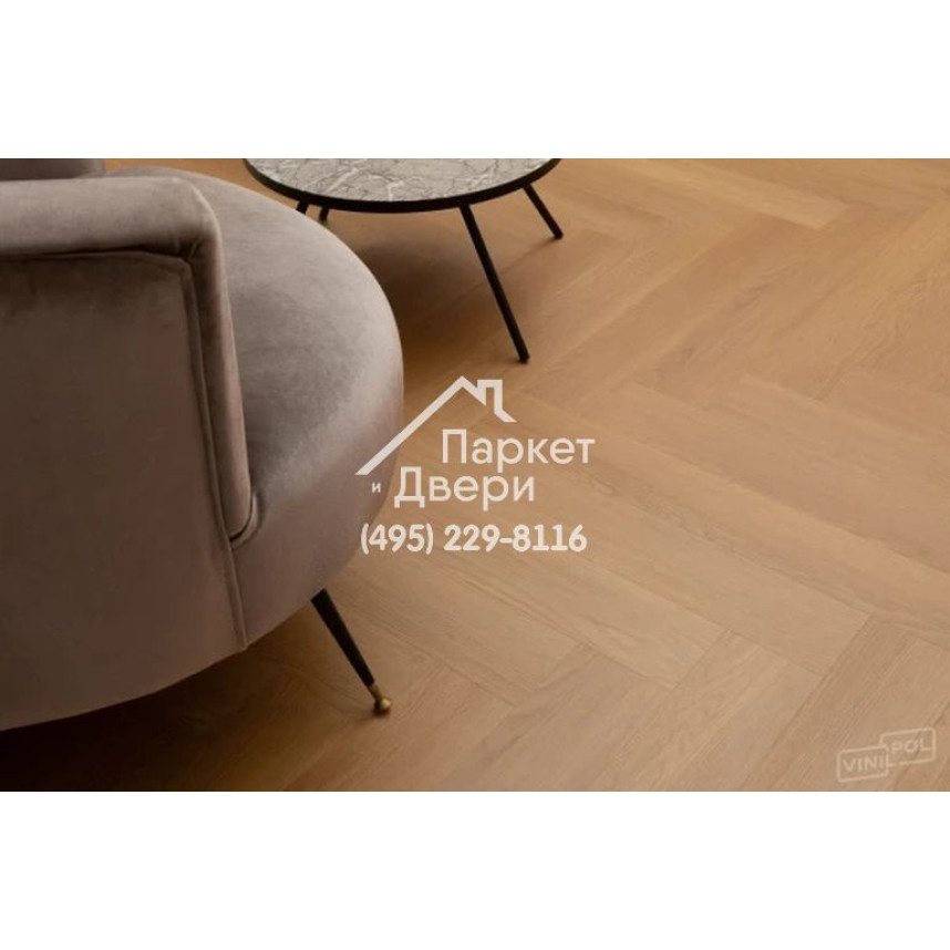 Виниловый пол Vinilam VinilPol Herringbone Glue 9922 Паркет Васко да Гама Glue 609,6x152,4x2,5 мм-1