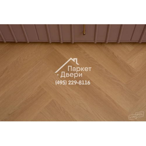 Виниловый пол Vinilam VinilPol Herringbone Glue 9922 Паркет Васко да Гама Glue 609,6x152,4x2,5 мм