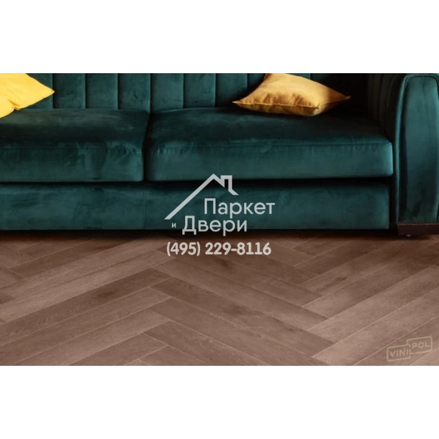 Виниловый пол Vinilam VinilPol Herringbone Glue 9911 Паркет Пикассо Glue 609,6x152,4x2,5 мм-1