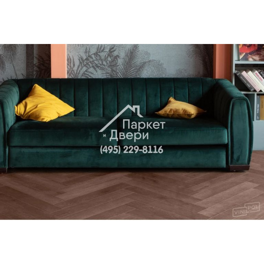 Виниловый пол Vinilam VinilPol Herringbone Glue 9911 Паркет Пикассо Glue 609,6x152,4x2,5 мм-5