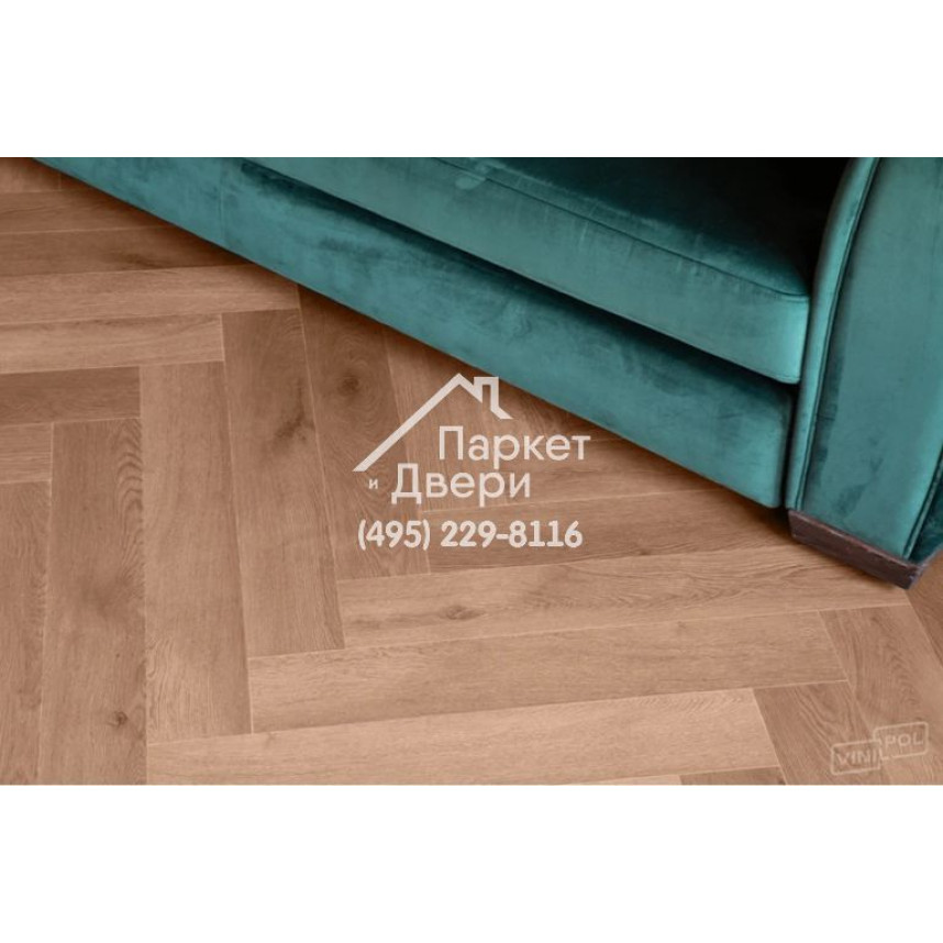 Виниловый пол Vinilam VinilPol Herringbone Glue 9911 Паркет Пикассо Glue 609,6x152,4x2,5 мм-2