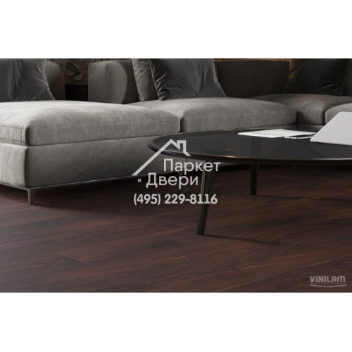 Виниловый пол Vinilam VinilPol Glue 8877 -EIR Орех Американский Glue 1219,6x228,6x2 мм