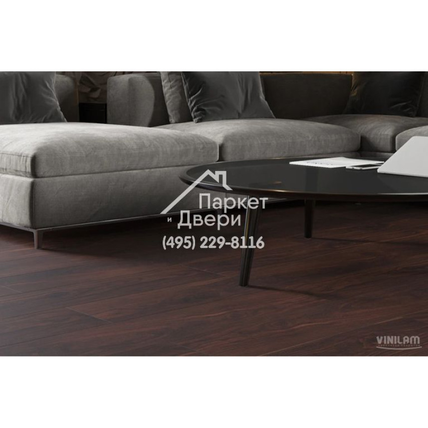 Виниловый пол Vinilam VinilPol Glue 8877 -EIR Орех Американский Glue 1219,6x228,6x2 мм-6